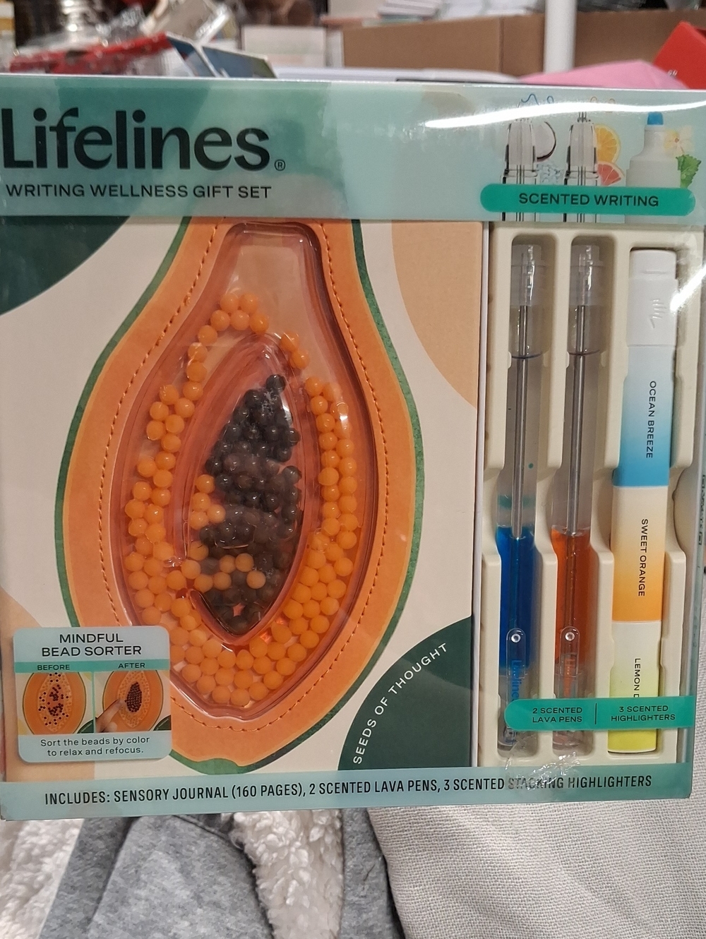 Scented Writing Wellness Gift Set - Orange & Black